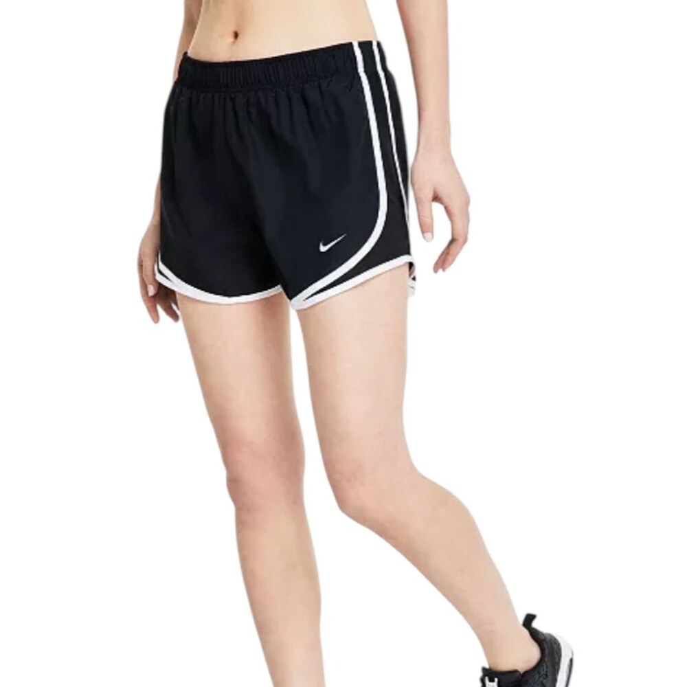 Nike Dri-Fit Tempo Running Shorts - Black & White - Size Girls XL